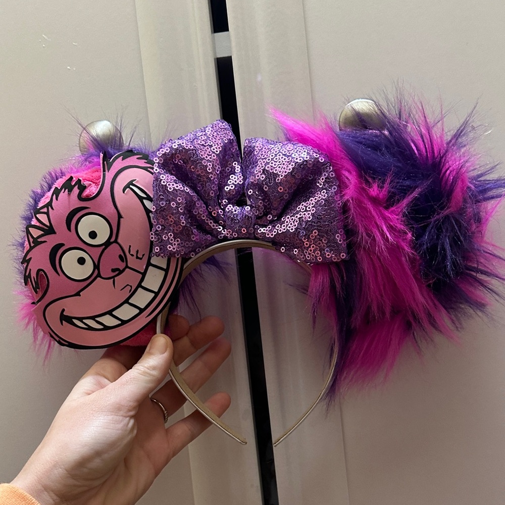 Purple and Pink Furry Cat Ear Headband